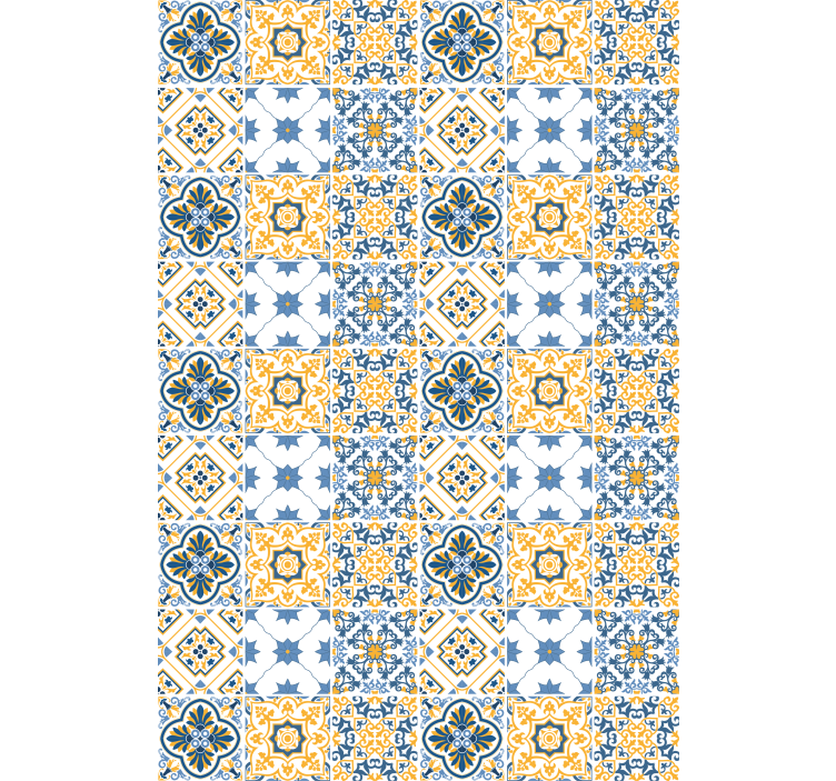 Roleta w tekstury i wzory z misternymi wzorami płytek - TenStickers