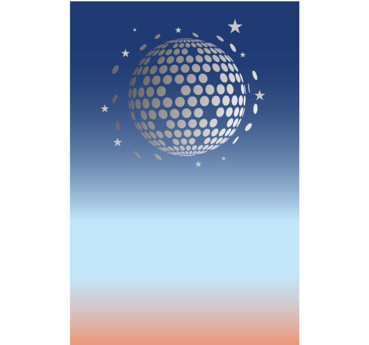 Oryginalna roleta abstrakcyjny widok dyskoteki - TenStickers