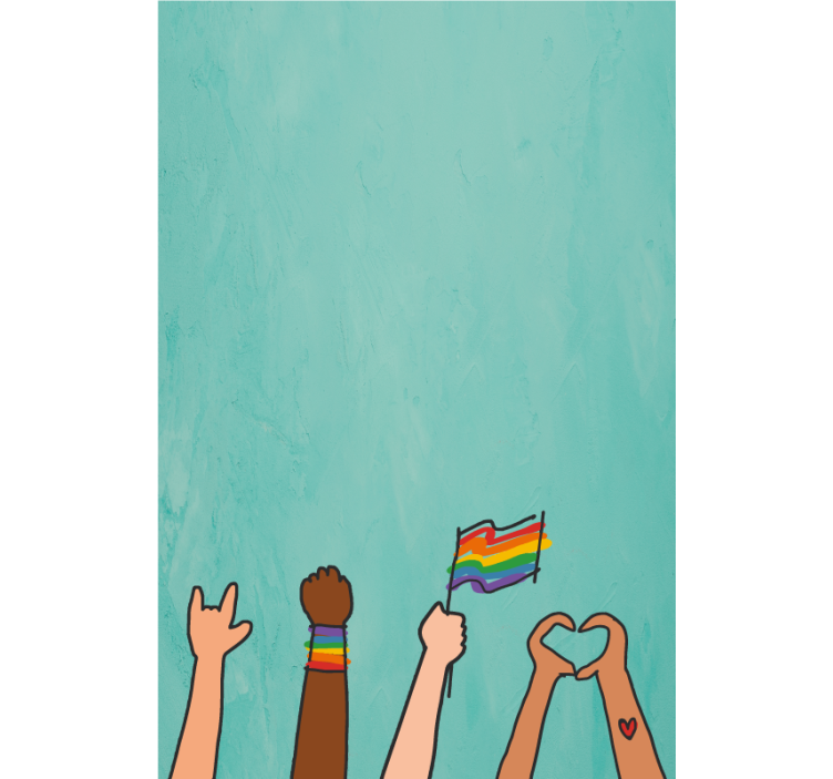 Roleta duma, dłonie, pokaz - TenStickers