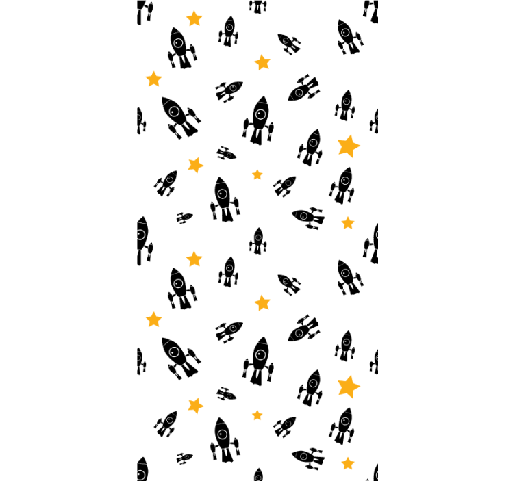 Zwariowana roleta przygoda z rakietą - TenStickers