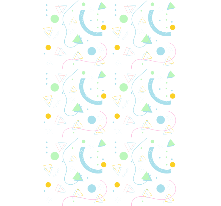 Nowoczesna roleta tablica kształtów geometrycznych - TenStickers