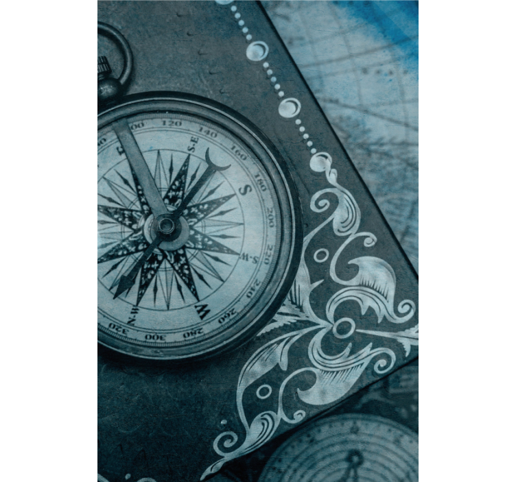 Roleta elementy projektu kompasu - TenStickers