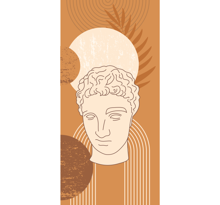 Roleta z rysunkami klasyczny projekt rzeźby - TenStickers