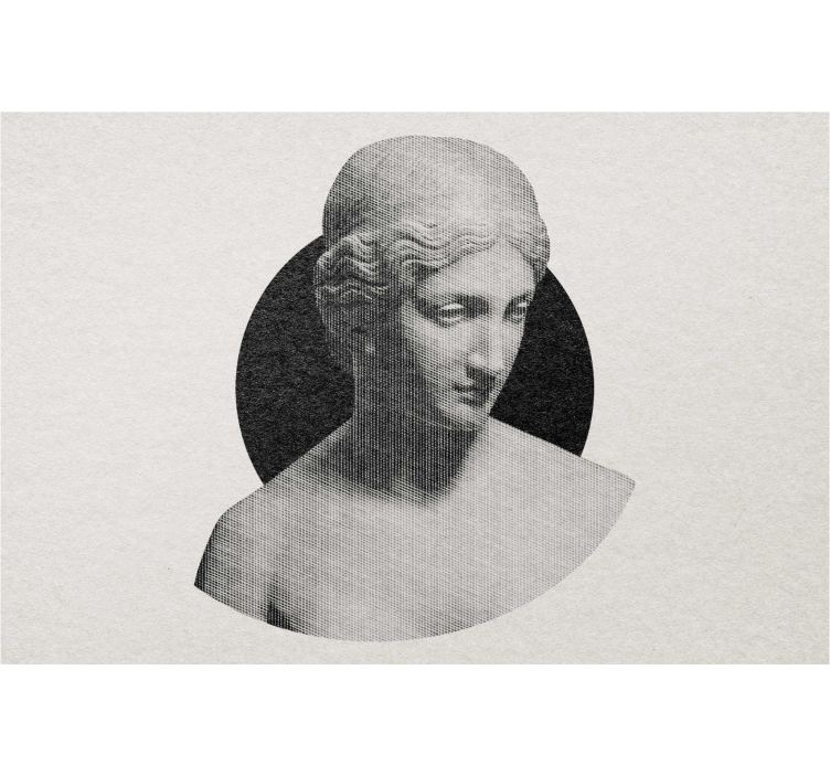 Roleta z rysunkami tradycyjna rzeźba popiersie - TenStickers