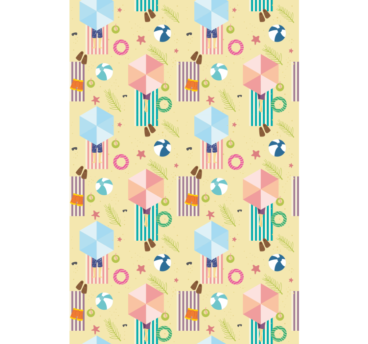 Śmieszna roleta motyw parasola plażowego - TenStickers