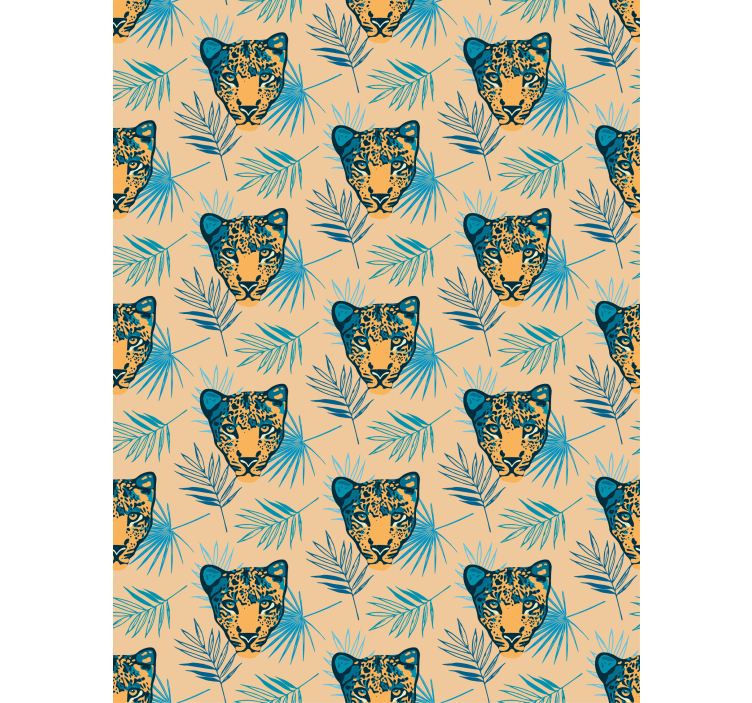 Roleta w zwierzęta wzór głowy lamparta - TenStickers