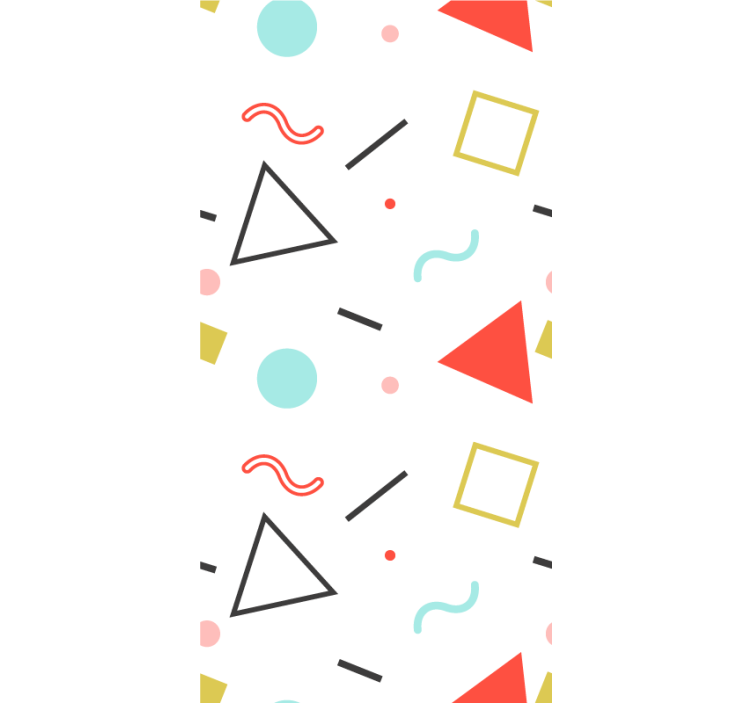 Nowoczesna roleta minimalistyczne kształty geometryczne - TenStickers