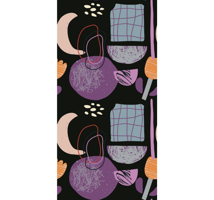 Nowoczesna roleta abstrakcyjny wzór kształtu - TenStickers