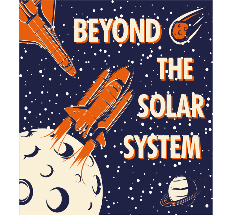 Zwariowana roleta przygoda eksploracji kosmosu - TenStickers