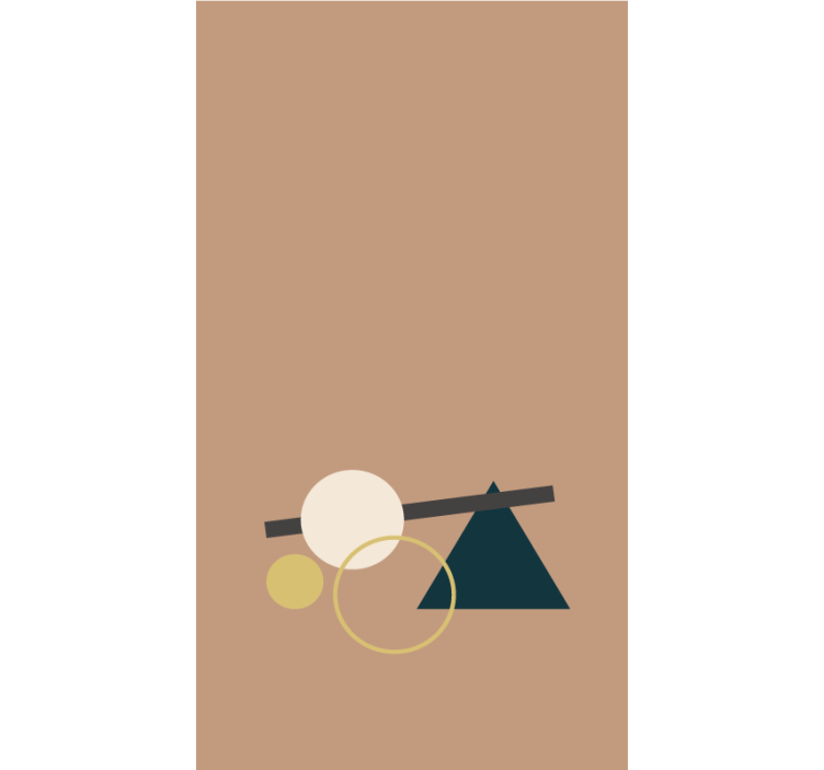 Nowoczesna roleta geometryczne kształty równowaga - TenStickers