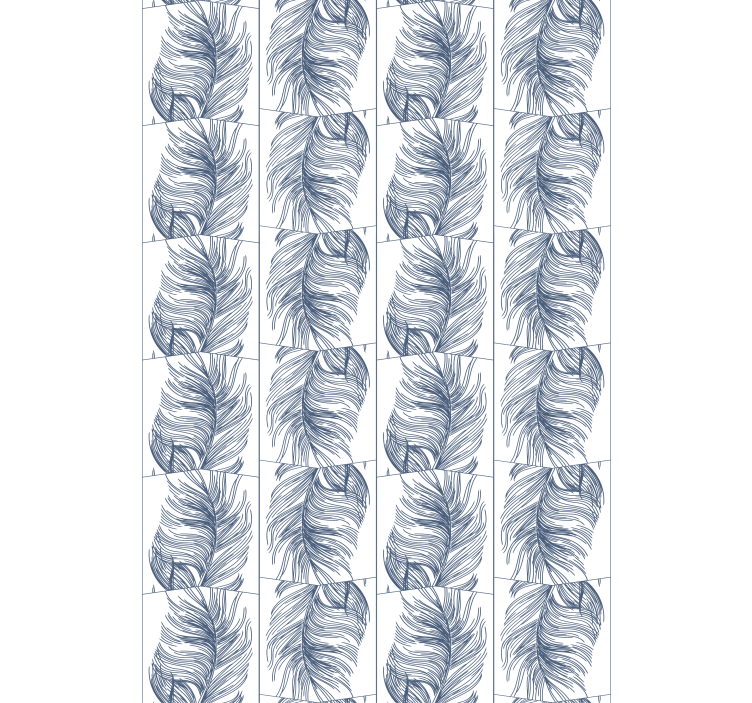 Roleta z kwiatami i roślinami stylizowane beżowe liście - TenStickers