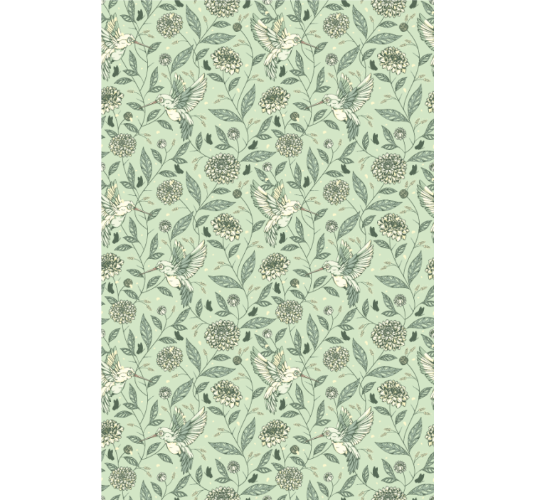 Roleta z kwiatami i roślinami uroczy kwiatowy wzór - TenStickers