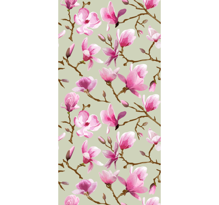 Roleta do kuchni kwiat różowej magnolii - TenStickers
