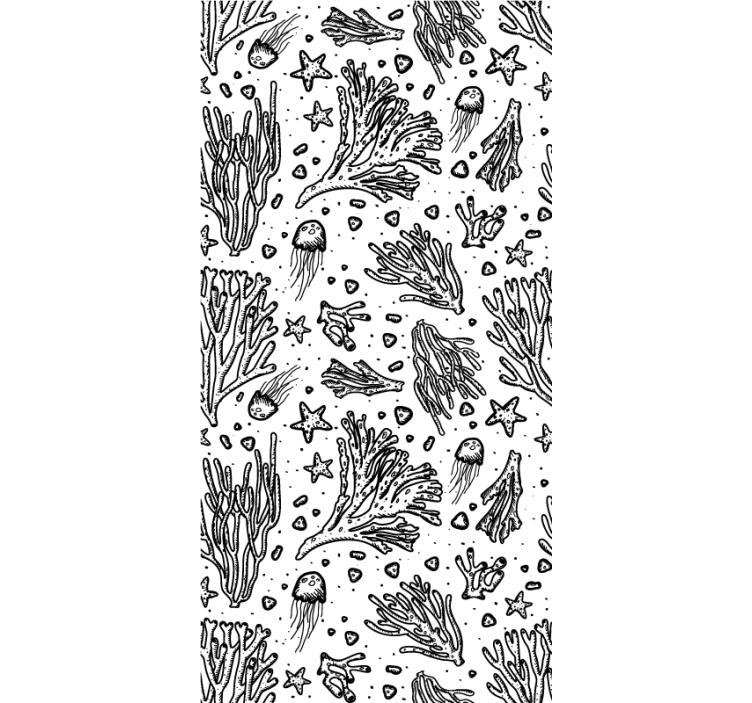 Roleta w zwierzęta wzory życia morskiego - TenStickers
