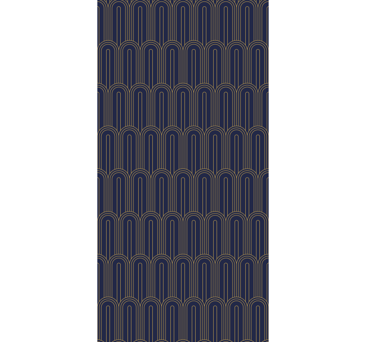 Elegancka roleta nowoczesne złote łuki - TenStickers