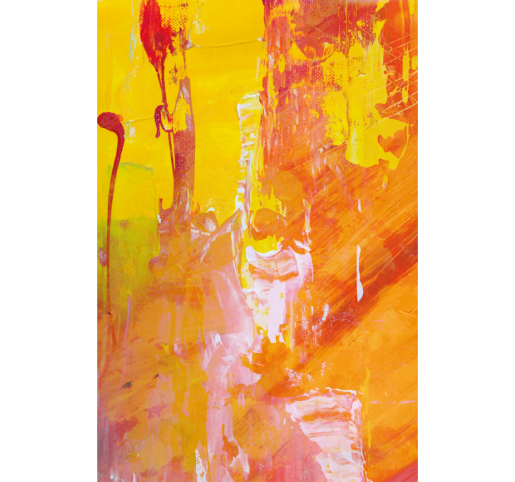 Roleta w tekstury i wzory w pomarańczowe abstrakcje - TenStickers