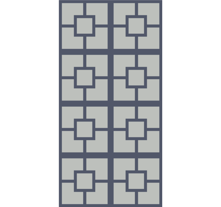 Nowoczesna roleta geometryczny motyw kwadratowy - TenStickers