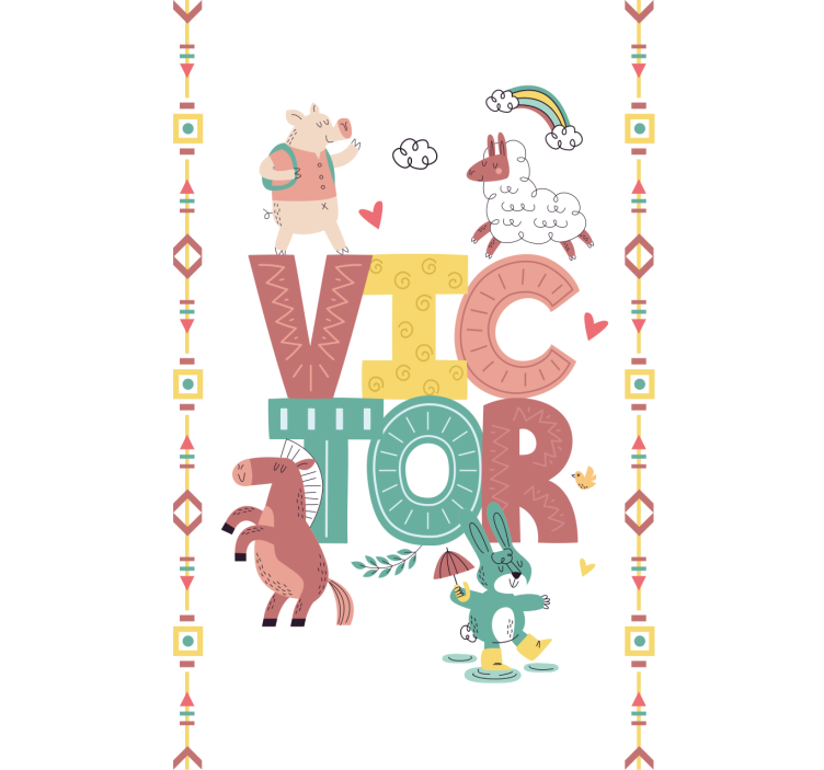 Roleta z imieniem w Zwierzęta gospodarskie  - TenStickers