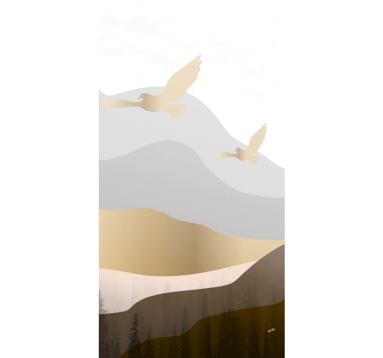 Nowoczesna roleta z motywem fruwających ptaków - TenStickers