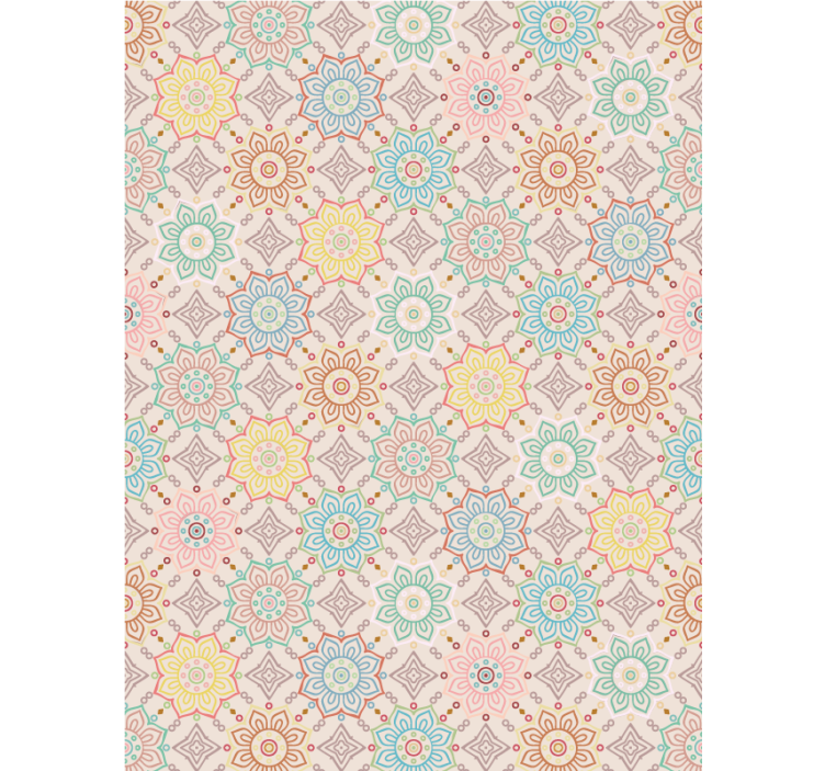 Roleta w kwiaty koncepcja żywego rozkwitu - TenStickers