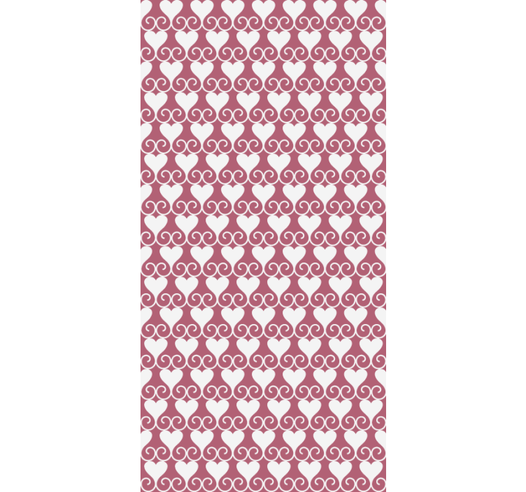 Romantyczna roleta serca i wiry - TenStickers