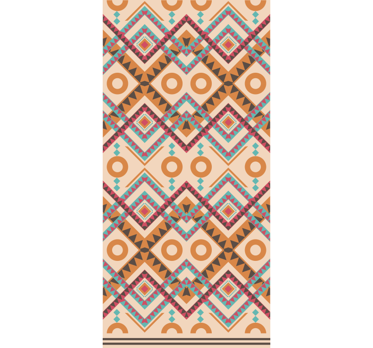 Roleta w tekstury i wzory Wielobarwny wzór diamentów - TenStickers