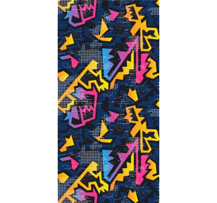 Roleta młodzieżowa Geometryczne graffiti - TenStickers