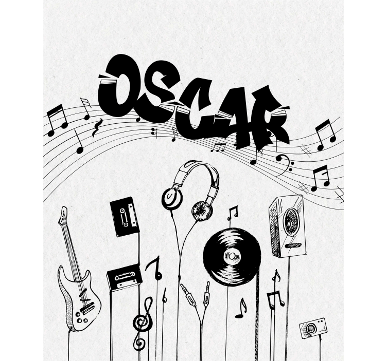 Roleta personalizowana Spersonalizowana muzyka - TenStickers