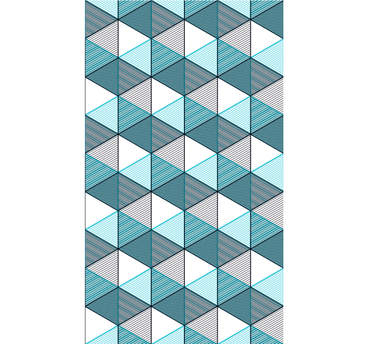 Roleta na okno tekstury i wzory Iluzja kostki geo - TenStickers