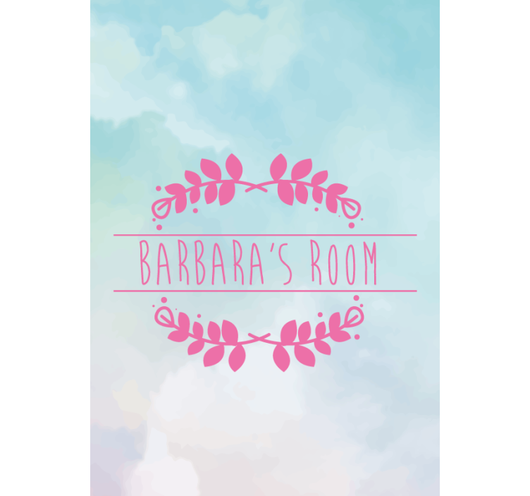 Roleta dla dzieci pokój o niestandardowej nazwie - TenStickers