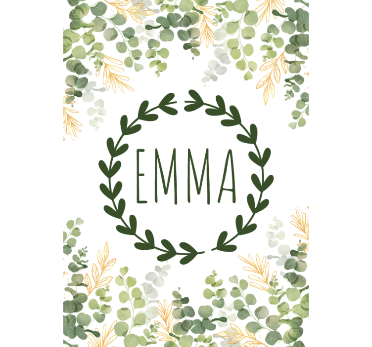 Roleta dla dzieci wianek z roślinami - TenStickers