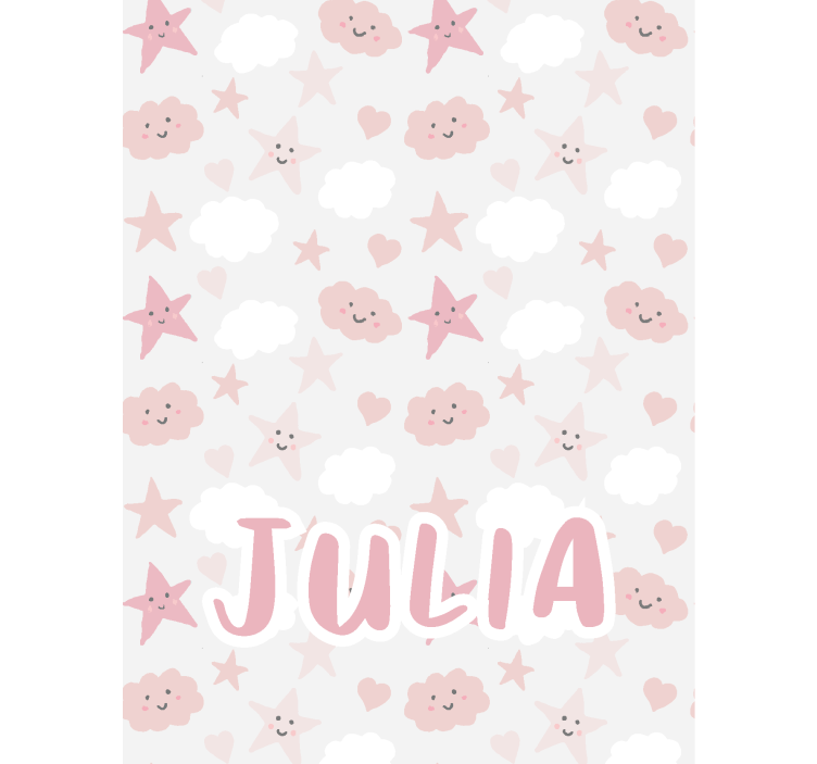 Roleta w chmury szczęśliwe gwiazdy - TenStickers