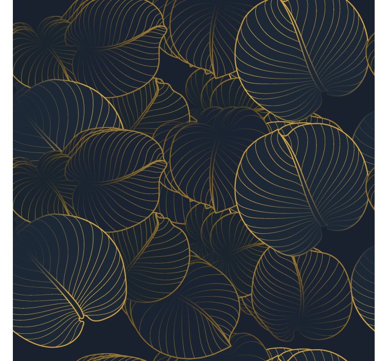 Elegancka roleta wzór dużych liści - TenStickers