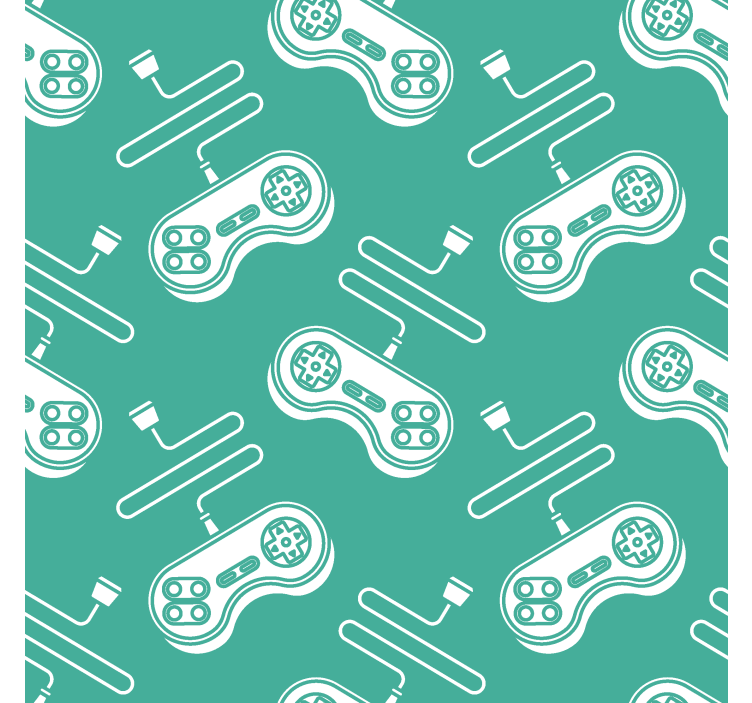 Zwariowana roleta retro biały wzór kontroli - TenStickers