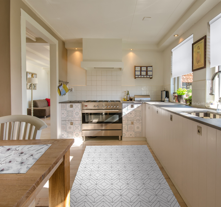 Roleta do salonu Białe zaciemnienie - TenStickers