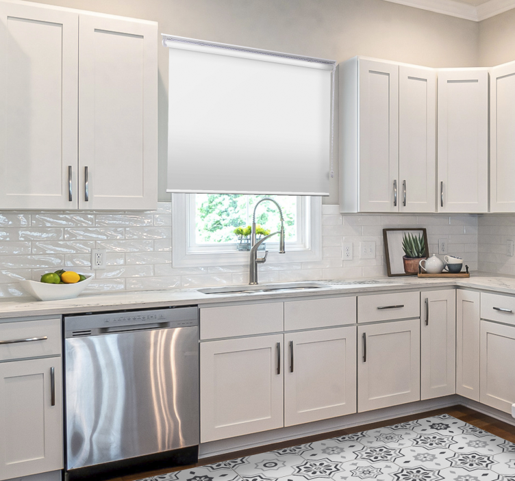 Roleta do salonu Białe zaciemnienie - TenStickers