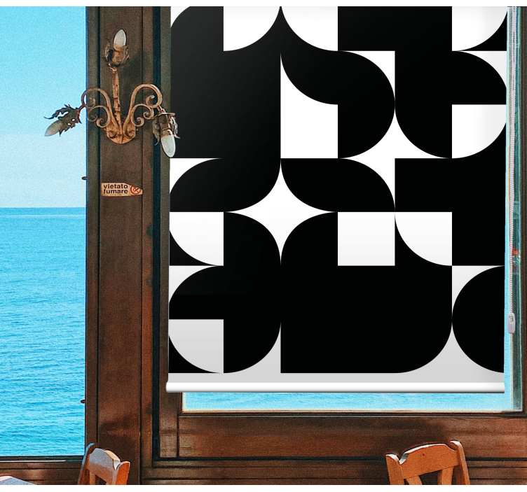 Nowoczesna roleta energetyczne geometryczne układy - TenStickers