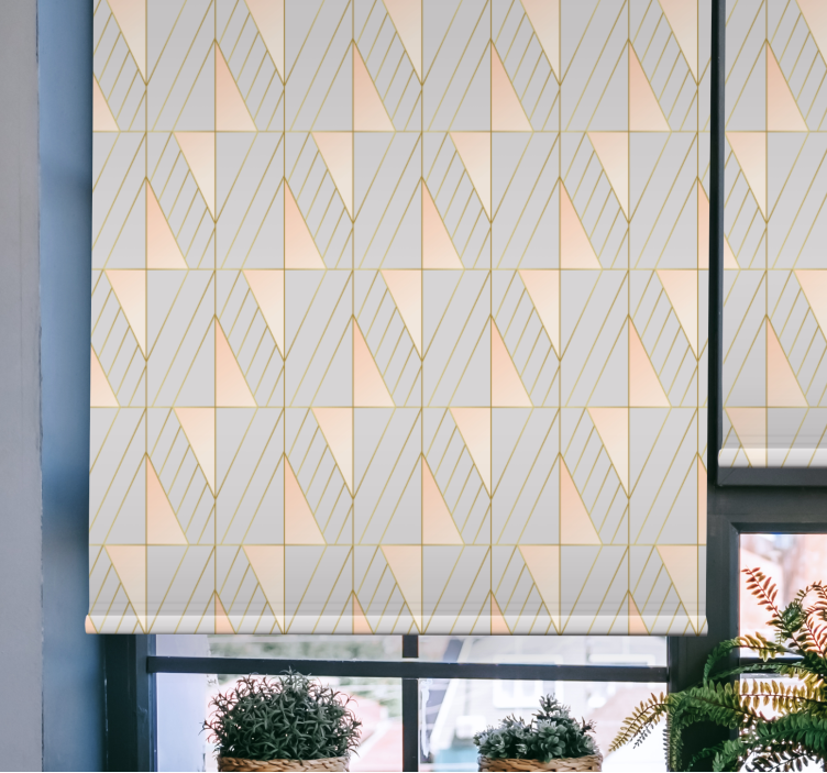 Nowoczesna roleta linie wzorzyste geometryczne - TenStickers