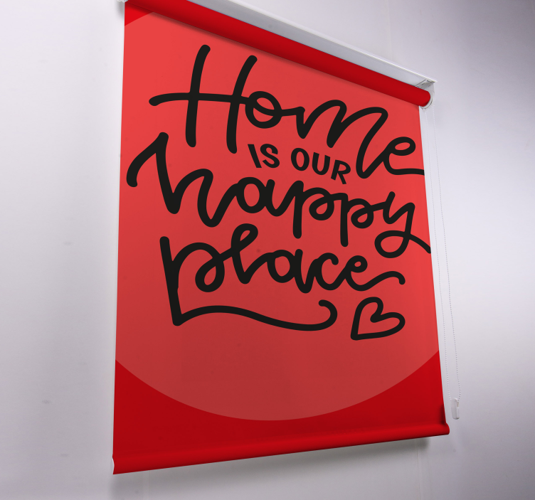 Rolety do salonu ładny czarny tekst - TenStickers