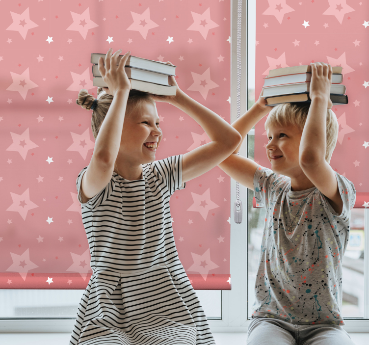 Roleta dla dzieci zabawny wzór w gwiazdki - TenStickers