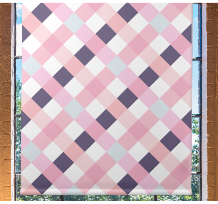 Nowoczesna roleta harmonia wzoru diamentowego - TenStickers