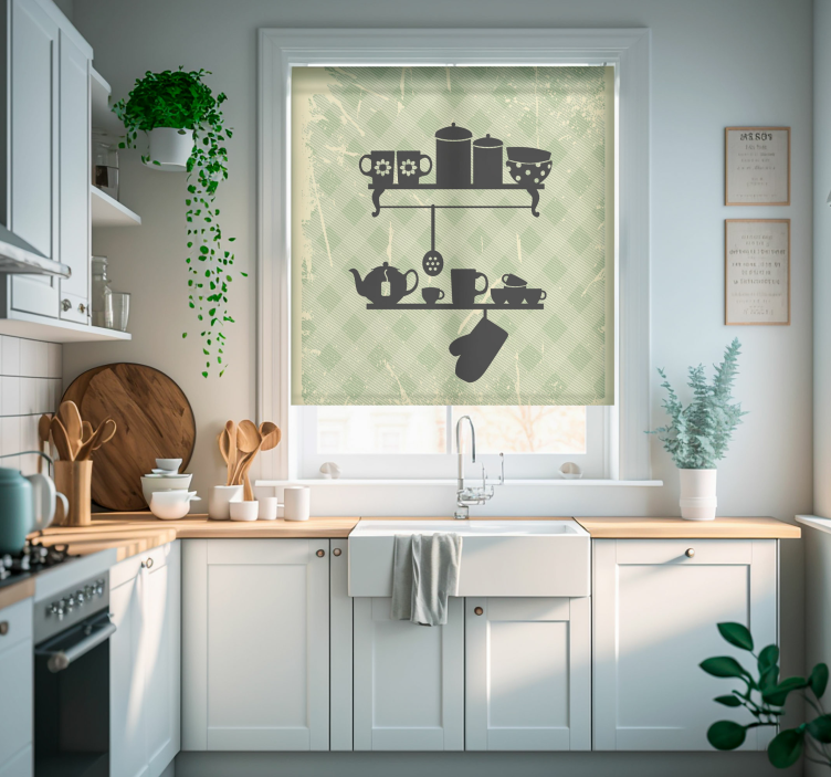 Roleta do kuchni półki kuchenne - TenStickers