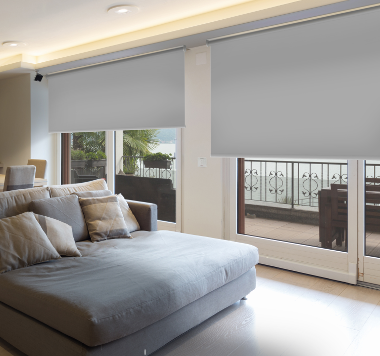 Roleta do sypialni Szare zaciemnienie - TenStickers