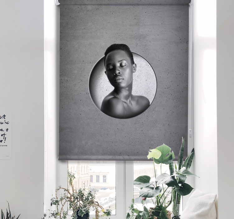 Roleta na zamówienie Możliwość dostosowania surowego betonu - TenStickers