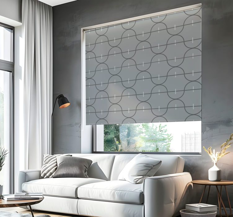 Elegancka roleta nieregularny wzór w paski - TenStickers