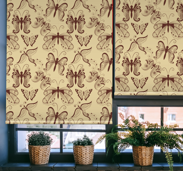 Roleta w motyle skomplikowany wzór motyla - TenStickers