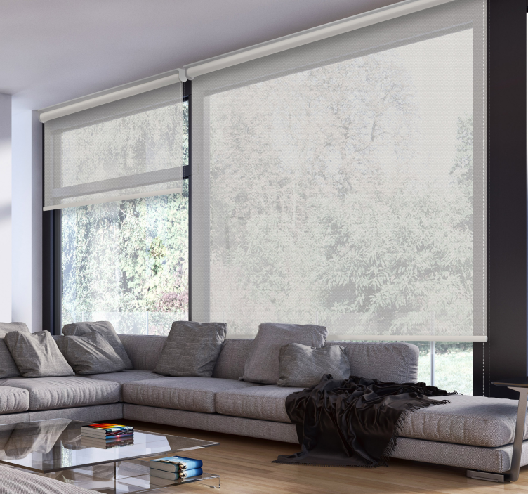 Roleta do salonu Biały ekran - TenStickers