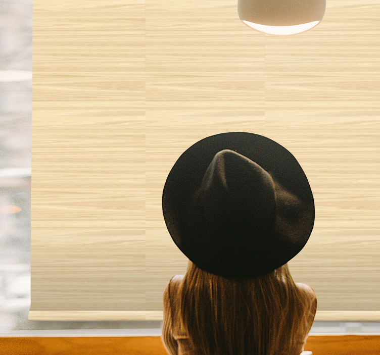 Roleta do salonu Efekt drewna "japandi" - TenStickers