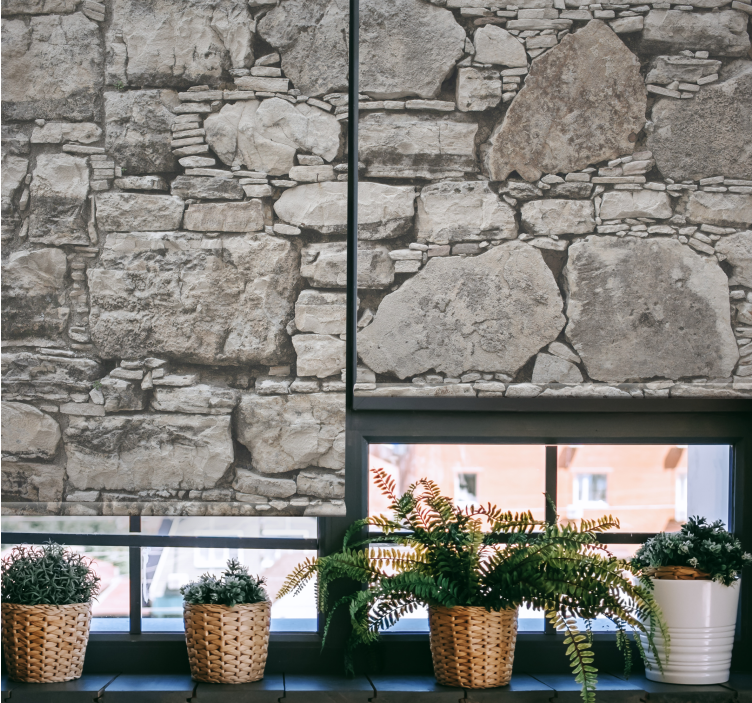 Roleta w tekstury i wzory efekt kamiennej ściany - TenStickers