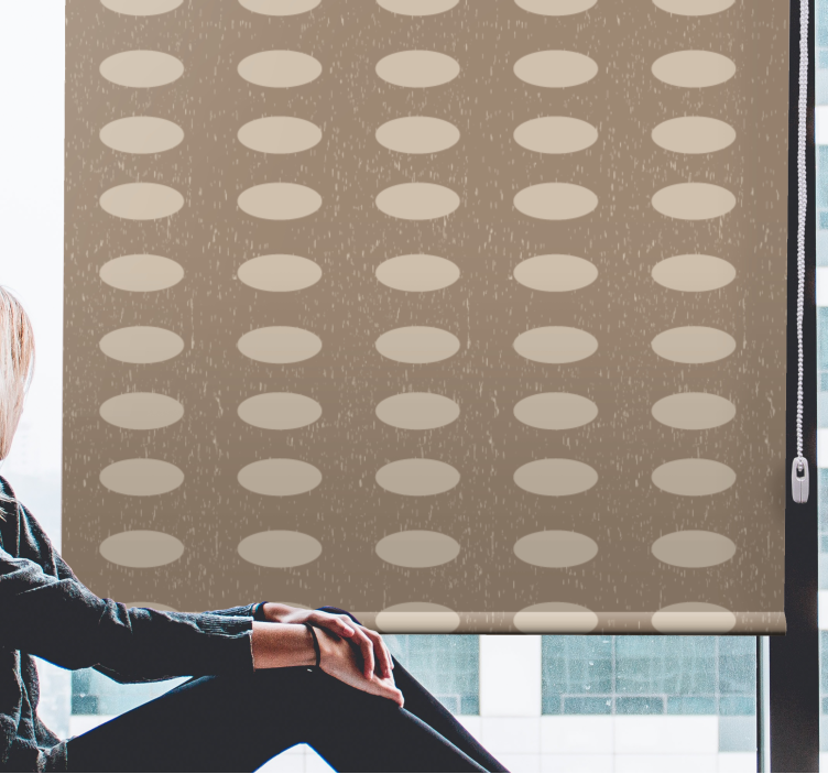 Roleta w tekstury i wzory eleganckie owalne wzory - TenStickers